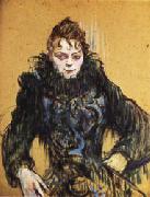 Henri de toulouse-lautrec Woman with a Black Boa oil painting